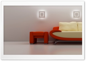 3D Sofa Ultra HD Wallpaper for 4K UHD Widescreen desktop, tablet & smartphone