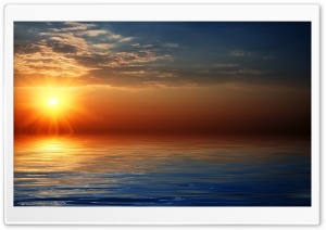 3D Sunset Ultra HD Wallpaper for 4K UHD Widescreen desktop, tablet & smartphone