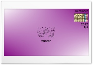 4k Calendar 2022 December Quarter 4 Ultra HD Wallpaper for 4K UHD Widescreen desktop, tablet & smartphone