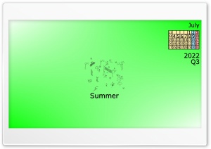 4k Calendar 2022 July Quarter 3 Ultra HD Wallpaper for 4K UHD Widescreen desktop, tablet & smartphone
