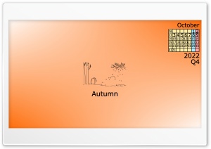 4k Calendar 2022 October, Quarter 1. Ultra HD Wallpaper for 4K UHD Widescreen desktop, tablet & smartphone