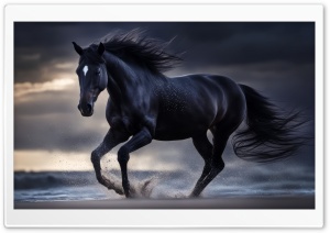 A Beautiful Horse with a Star Running Ultra HD Wallpaper for 4K UHD Widescreen desktop, tablet & smartphone