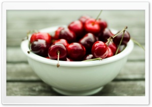 A Bowl Full of Cherries Ultra HD Wallpaper for 4K UHD Widescreen desktop, tablet & smartphone