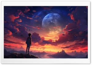 A Boy s Anime Odyssey 4K UHD Wallpaper for Widescreen and UltraWide Desktop, UltraHD TV, Smartphone, Tablet
