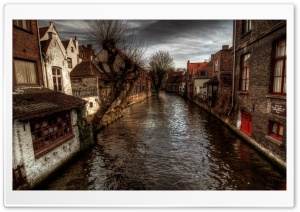 A Canal In Bruges Ultra HD Wallpaper for 4K UHD Widescreen desktop, tablet & smartphone