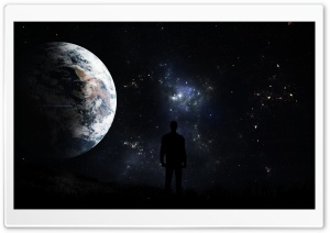 A Man Looking At The Stars Ultra HD Wallpaper for 4K UHD Widescreen desktop, tablet & smartphone