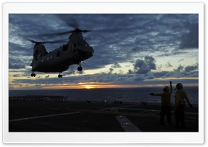 A Sailor Signals A Helicopter Ultra HD Wallpaper for 4K UHD Widescreen desktop, tablet & smartphone