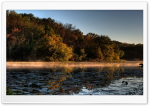 A Tinge of Fall, Jensen Lake, Lebanon Hills Park, Eagan, Minnesota Ultra HD Wallpaper for 4K UHD Widescreen desktop, tablet & smartphone