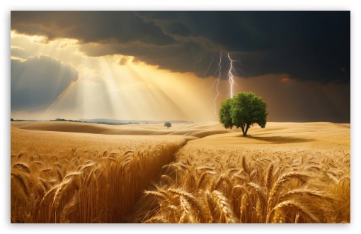 A Tree Struck by Lightning, Golden Wheat Field UltraHD Wallpaper for UHD 16:9 ; HD 16:9 ; UltraWide 21:9 24:10 32:9 32:10 ; Widescreen 16:10 5:3 ; Fullscreen 4:3 5:4 3:2 ; Tablet 1:1 ; Mobile 9:16 9:19.5 9:20 10:16 2:3 3:5 3:4 ; Dual 16:10 5:3 16:9 4:3 5:4 3:2 ;