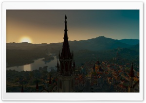 A view of Beauclair from the Palace 16K Ultra HD Wallpaper for 4K UHD Widescreen desktop, tablet & smartphone
