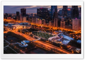 A View Of Millennium Park Ultra HD Wallpaper for 4K UHD Widescreen desktop, tablet & smartphone