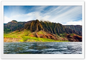 A view of the Na Pali Coast from the ocean Ultra HD Wallpaper for 4K UHD Widescreen desktop, tablet & smartphone