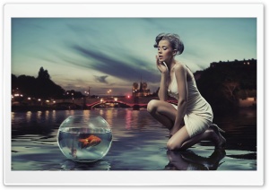 A Wish For The Golden Fish Ultra HD Wallpaper for 4K UHD Widescreen desktop, tablet & smartphone