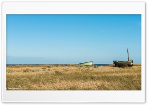 Abandonded fishing boats. Ultra HD Wallpaper for 4K UHD Widescreen desktop, tablet & smartphone