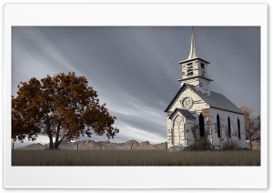 Abandoned Church 3D Ultra HD Wallpaper for 4K UHD Widescreen desktop, tablet & smartphone