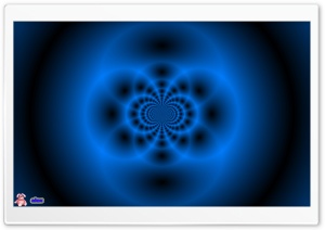 Abstract Blue Flower 4K UHD Wallpaper for Widescreen and UltraWide Desktop, UltraHD TV, Smartphone, Tablet