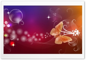 Abstract Butterfly Illustration Ultra HD Wallpaper for 4K UHD Widescreen desktop, tablet & smartphone