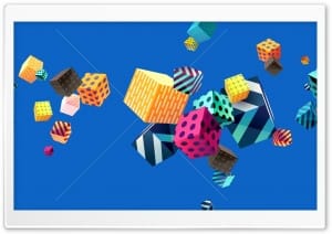 Abstract Cubes Digital Art 4K UHD Wallpaper for Widescreen and UltraWide Desktop, UltraHD TV, Smartphone, Tablet
