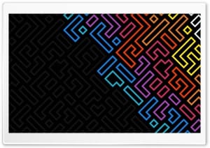 Abstract Geometric Pattern Maze like Design 4K UHD Wallpaper for Widescreen and UltraWide Desktop, UltraHD TV, Smartphone, Tablet