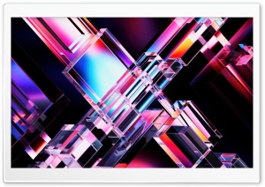 Abstract, Glass, Crystal, Prism Dispersion, 3D Abstract Art 4K UHD Wallpaper for Widescreen and UltraWide Desktop, UltraHD TV, Smartphone, Tablet