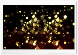 Abstract Golden Bokeh Ultra HD Wallpaper for 4K UHD Widescreen desktop, tablet & smartphone