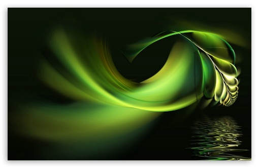 Abstract Green Water UltraHD Wallpaper for Widescreen 16:10 ;