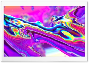 Abstract Iridescent Liquid Art Ultra HD Wallpaper for 4K UHD Widescreen desktop, tablet & smartphone