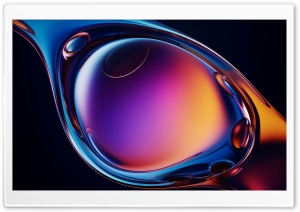Abstract Liquid Glass Blob Effect Background 4K UHD Wallpaper for Widescreen and UltraWide Desktop, UltraHD TV, Smartphone, Tablet