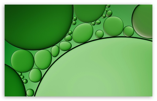 Abstract Oil Droplets, Green Background UltraHD Wallpaper for UHD 16:9 ; HD 16:9 ; UltraWide 21:9 24:10 32:9 32:10 ; Widescreen 16:10 ; Tablet 1:1 ; Mobile 9:16 9:19.5 9:20 9:21 9:22 ; Dual 16:10 16:9 ; Triple 16:10 16:9 ;