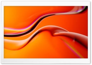 Abstract Orange Flow Iridescent Reflections 4K UHD Wallpaper for Widescreen and UltraWide Desktop, UltraHD TV, Smartphone, Tablet