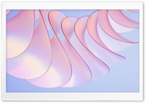 Abstract Pastel Translucent Curved Shapes 4K UHD Wallpaper for Widescreen and UltraWide Desktop, UltraHD TV, Smartphone, Tablet