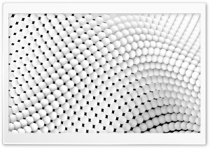 Abstract Pattern of White Spheres 4K UHD Wallpaper for Widescreen and UltraWide Desktop, UltraHD TV, Smartphone, Tablet