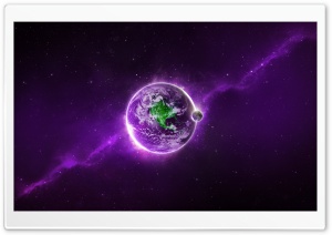 Abstract Purple Earth Ultra HD Wallpaper for 4K UHD Widescreen desktop, tablet & smartphone