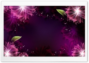 Abstract Purple Flowers 1 Ultra HD Wallpaper for 4K UHD Widescreen desktop, tablet & smartphone