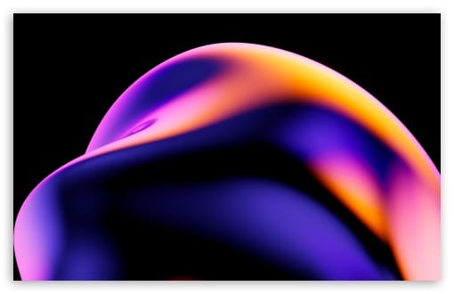 Abstract Purple Shape with Orange Highlights on Black UltraHD Wallpaper for UHD 16:9 ; HD 16:9 ; UltraWide 21:9 24:10 32:9 32:10 ; Widescreen 16:10 ; Tablet 1:1 ; Mobile 9:16 9:19.5 9:20 9:21 9:22 ; Dual 16:10 16:9 ;