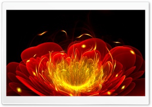 Abstract Red Flower Ultra HD Wallpaper for 4K UHD Widescreen desktop, tablet & smartphone