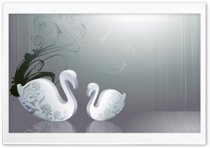 Abstract Swans Ultra HD Wallpaper for 4K UHD Widescreen desktop, tablet & smartphone