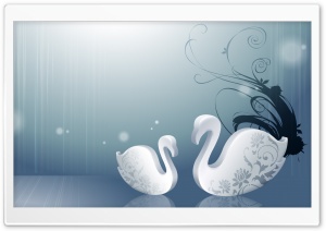 Abstract Swans 2 Ultra HD Wallpaper for 4K UHD Widescreen Desktop, Lockscreen, Screensaver, TV, Tablet, Smartphone