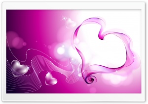Abstract Valentine Hearts Ultra HD Wallpaper for 4K UHD Widescreen desktop, tablet & smartphone