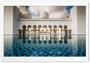 Abu Dhabi Mosque Ultra HD Wallpaper for 4K UHD Widescreen desktop, tablet & smartphone