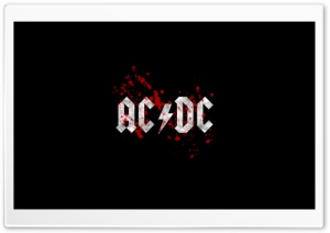 AC/DC Blood Logo Ultra HD Wallpaper for 4K UHD Widescreen desktop, tablet & smartphone