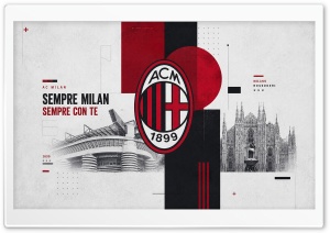 AC Milan 4K UHD Wallpaper for Widescreen and UltraWide Desktop, UltraHD TV, Smartphone, Tablet
