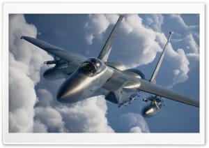 Ace Combat 8 Wings of Theve - F-15 Fighter Jet Flying 4K UHD Wallpaper for Widescreen and UltraWide Desktop, UltraHD TV, Smartphone, Tablet