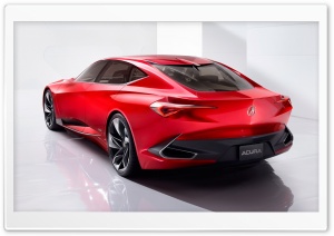 Acura Precision Red Concept Car Rear 4K UHD Wallpaper for Widescreen and UltraWide Desktop, UltraHD TV, Smartphone, Tablet