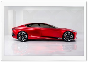 Acura Precision Red Concept Car Side View 4K UHD Wallpaper for Widescreen and UltraWide Desktop, UltraHD TV, Smartphone, Tablet