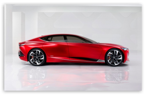 Acura Precision Red Concept Car Side View UltraHD Wallpaper for UHD 16:9 ; HD 16:9 ; UltraWide 21:9 24:10 32:9 32:10 ; Widescreen 16:10 ; Dual 16:10 16:9 ;