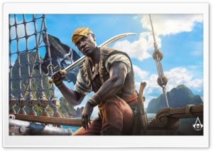 Adewale Assassin's Creed Black Flag Resynced Video Game 4K UHD Wallpaper for Widescreen and UltraWide Desktop, UltraHD TV, Smartphone, Tablet