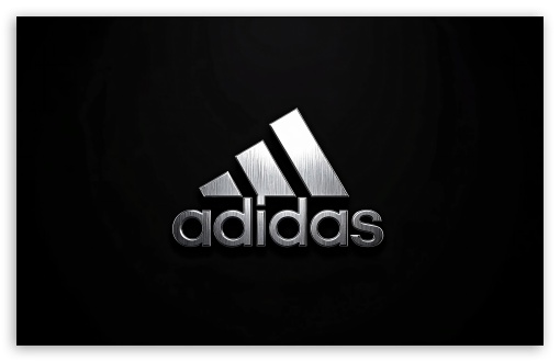 Adidas Logo On Black Background UltraHD Wallpaper for Widescreen 16:10 ;
