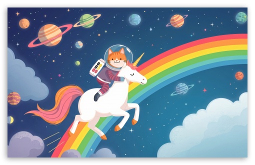 Adventures of a Cat in Space UltraHD Wallpaper for UHD 16:9 ; HD 16:9 ; UltraWide 21:9 24:10 ; Widescreen 16:10 ; Tablet 1:1 ; Mobile 9:16 9:19.5 9:20 9:21 9:22 ;