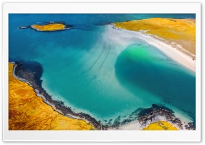 Aerial Coast Isle of Harris 4K UHD Wallpaper for Widescreen and UltraWide Desktop, UltraHD TV, Smartphone, Tablet